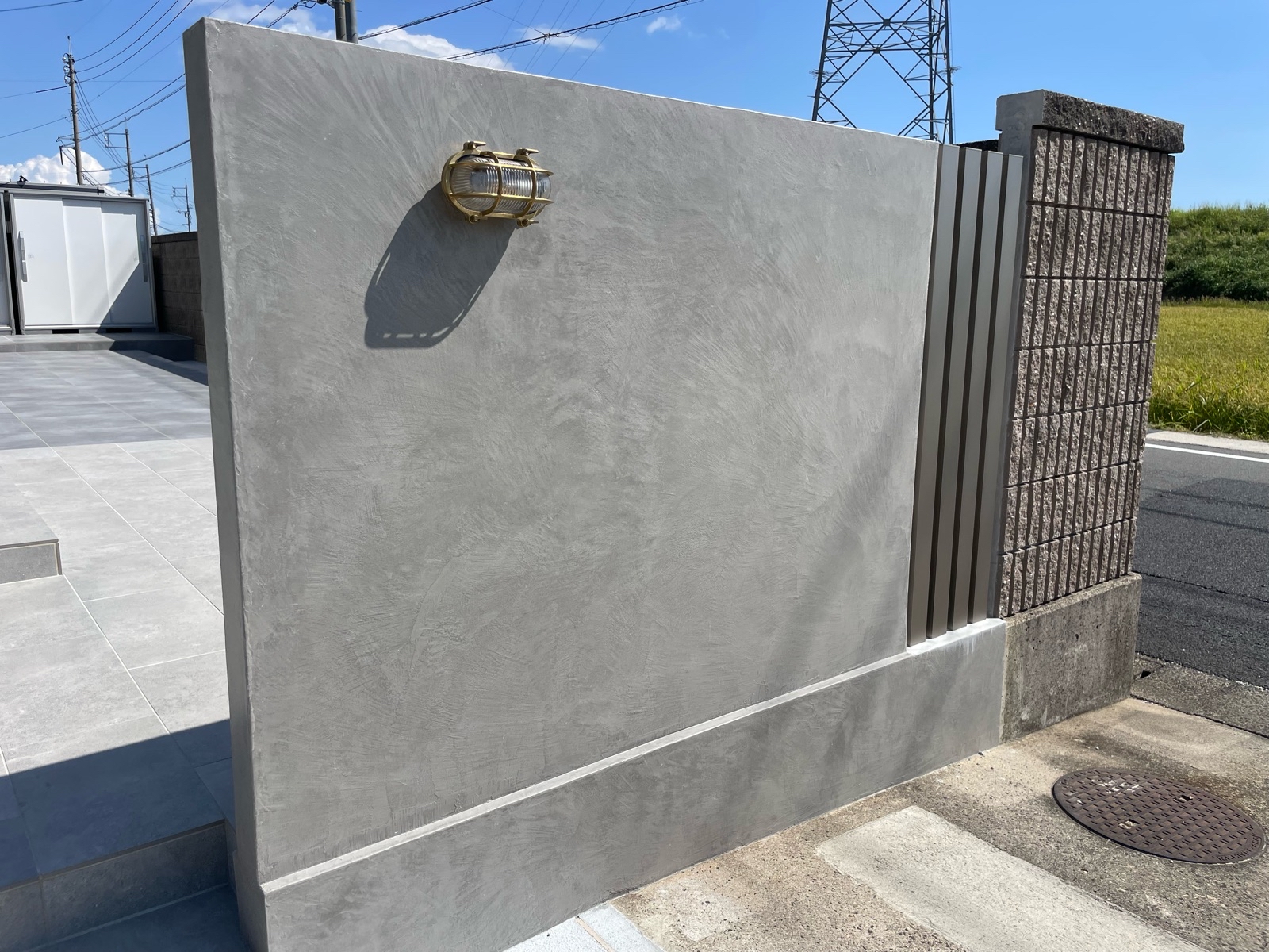 M様邸　EPS＋MPC門柱施工